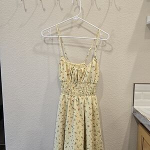 Floral Yellow 'Milk Maid' Dress